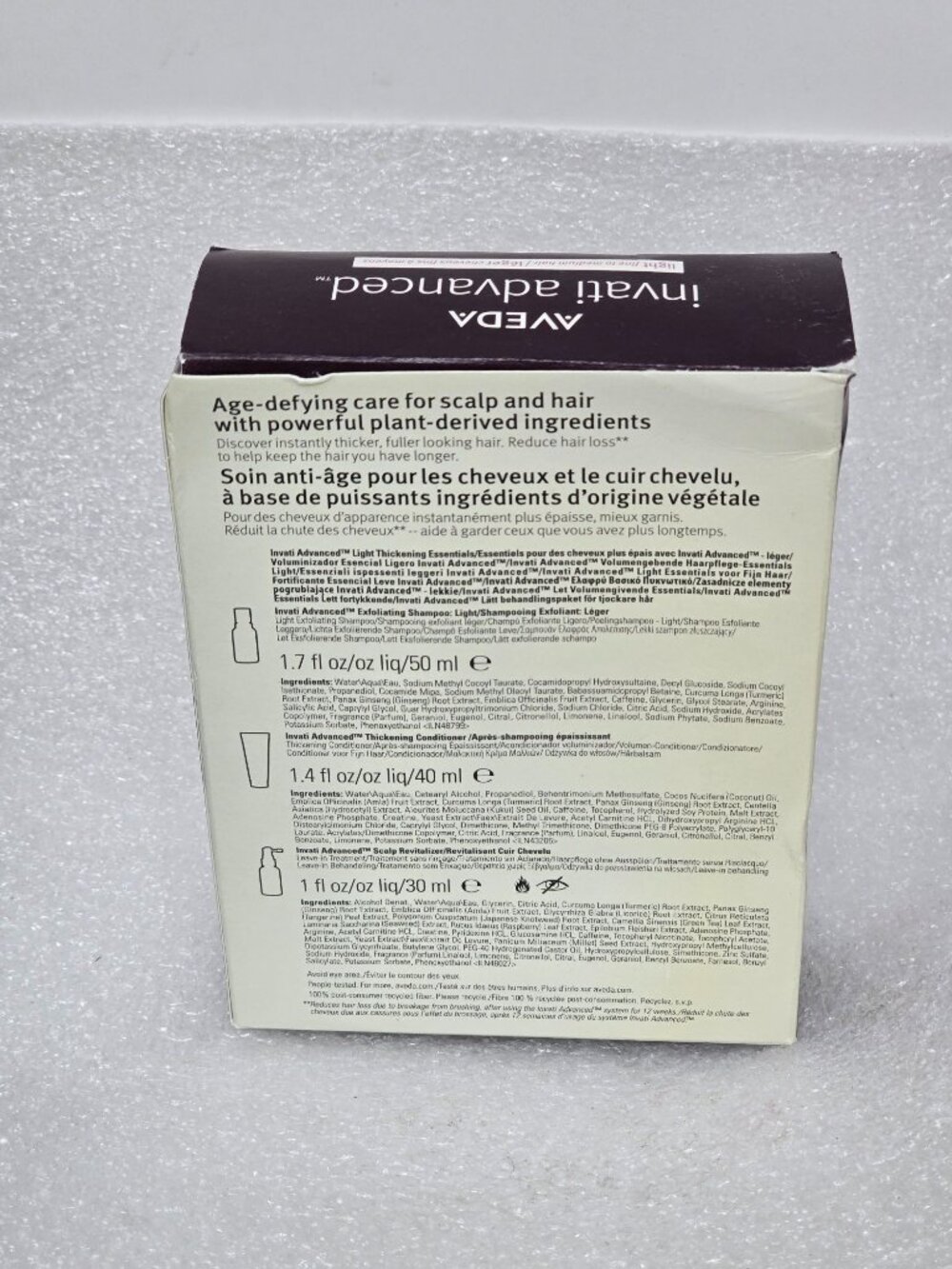 Aveda Invati Advanced Thickening Essentials Hair Care Set Light Fine Medium Hair - Picture 2 of 2